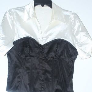 Short Black & White Shirt